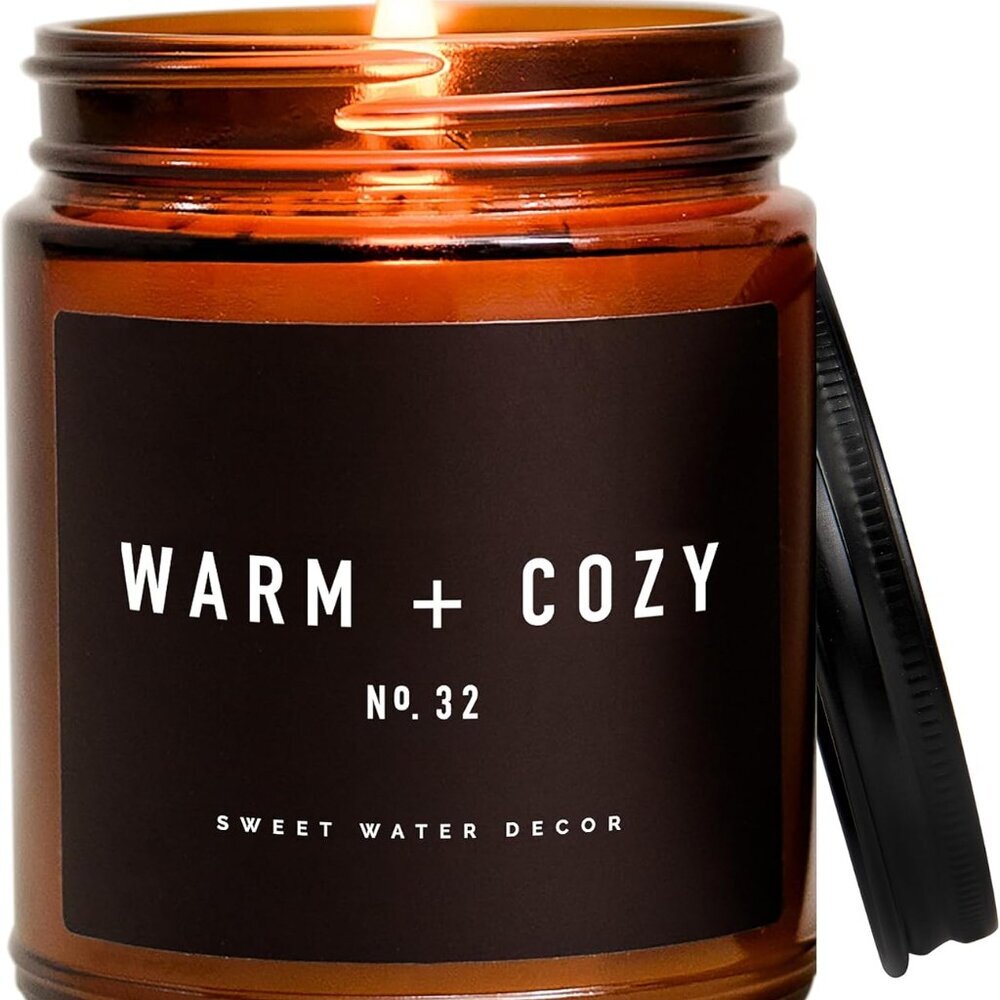 Warm and Cozy Candle | Pine, Orange, Cinnamon, and Fir Balsam Winter Scented Soy
